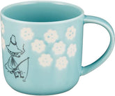 MOOMIN 嚕嚕米 陶瓷馬克杯 粉藍色 鏤空花紋木盒 正版 日本製 300ml
